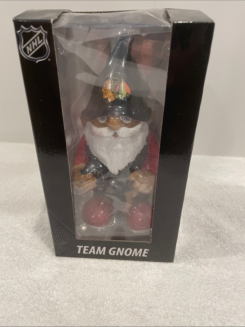 NHL Chicago Blackhawks Team Gnome Home,Office or Garden figurine Decor. 9in tall